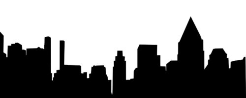 City, background illustration. Black png