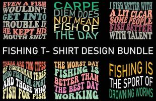 FISHING T -SHIRT DESIGN BUNDLE, T SHIRT DESIGN vector