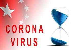 Stop MERS-CoV or Middle East Respiratory Syndrome Coronavirus, hourglass photo