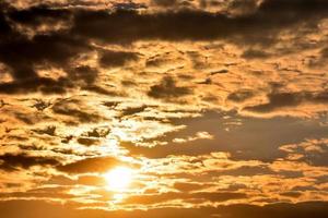 Colourful sky at sunset photo