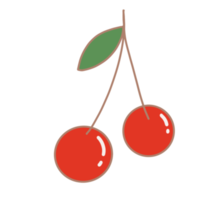 red cute cherry png