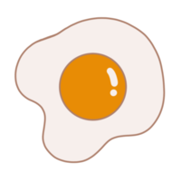 cute fried egg png