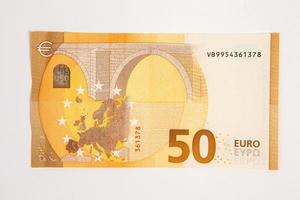 Euro banknotes money, legal tender of the European Union photo