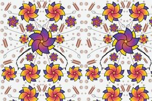 Fabric designs Flowers and leaves Vector eps 10 Background Pattern