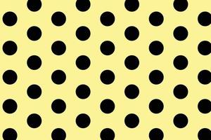 abstract seamless black polka dot vector pattern.