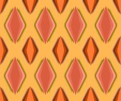 Geometric seamless pattern in red and orange tone in vector illustration design for fabric, mat, carpet, scarf, wrapping paper, tile and more