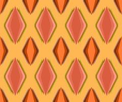 Geometric seamless pattern in red and orange tone in vector illustration design for fabric, mat, carpet, scarf, wrapping paper, tile and more