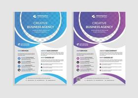 corporate business flyer design template vector