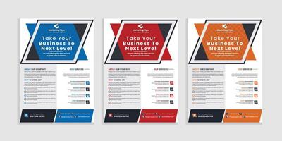 vector business flyer template design