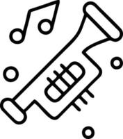 trumpet instrument icon symbol design vector image. Illustration of musical trumpet horn vector design image. EPS 10