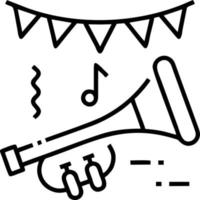 trumpet instrument icon symbol design vector image. Illustration of musical trumpet horn vector design image. EPS 10