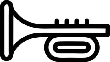 trumpet instrument icon symbol design vector image. Illustration of musical trumpet horn vector design image. EPS 10