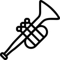 trumpet instrument icon symbol design vector image. Illustration of musical trumpet horn vector design image. EPS 10