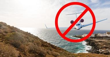 Coronavirus pandemic. Flight ban and closed borders for tourists and travelers with coronavirus covid-19 from Europe and Asia. Flight ticket refunds and route changes. photo