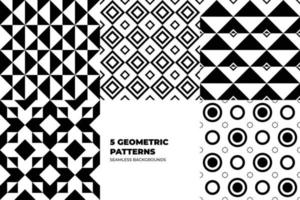 Geometric Background Set vector