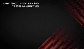 Abstract dark background with red line shapes. vector illustration.