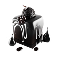 pastel con chocolate Formación de hielo png