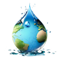 earth water drop icon png