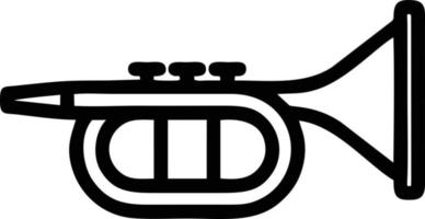 trumpet instrument icon symbol design vector image. Illustration of musical trumpet horn vector design image. EPS 10