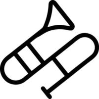 trumpet instrument icon symbol design vector image. Illustration of musical trumpet horn vector design image. EPS 10