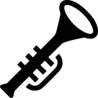 trumpet instrument icon symbol design vector image. Illustration of musical trumpet horn vector design image. EPS 10