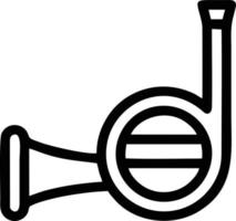 trumpet instrument icon symbol design vector image. Illustration of musical trumpet horn vector design image. EPS 10