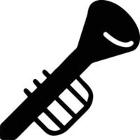 trumpet instrument icon symbol design vector image. Illustration of musical trumpet horn vector design image. EPS 10