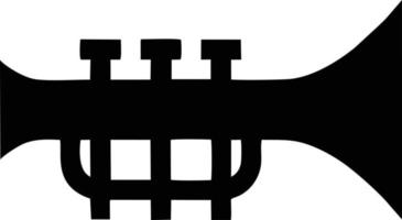 trumpet instrument icon symbol design vector image. Illustration of musical trumpet horn vector design image. EPS 10