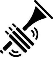 trumpet instrument icon symbol design vector image. Illustration of musical trumpet horn vector design image. EPS 10