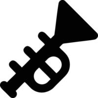 trumpet instrument icon symbol design vector image. Illustration of musical trumpet horn vector design image. EPS 10