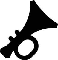 trumpet instrument icon symbol design vector image. Illustration of musical trumpet horn vector design image. EPS 10