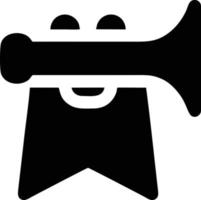 trumpet instrument icon symbol design vector image. Illustration of musical trumpet horn vector design image. EPS 10