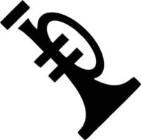 trumpet instrument icon symbol design vector image. Illustration of musical trumpet horn vector design image. EPS 10