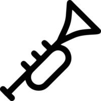 trumpet instrument icon symbol design vector image. Illustration of musical trumpet horn vector design image. EPS 10