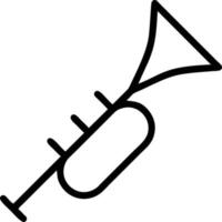 trumpet instrument icon symbol design vector image. Illustration of musical trumpet horn vector design image. EPS 10