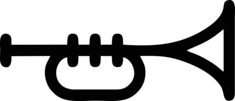 trumpet instrument icon symbol design vector image. Illustration of musical trumpet horn vector design image. EPS 10