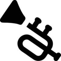 trumpet instrument icon symbol design vector image. Illustration of musical trumpet horn vector design image. EPS 10