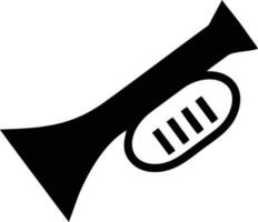 trumpet instrument icon symbol design vector image. Illustration of musical trumpet horn vector design image. EPS 10