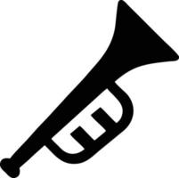 trumpet instrument icon symbol design vector image. Illustration of musical trumpet horn vector design image. EPS 10