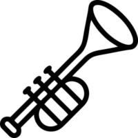 trumpet instrument icon symbol design vector image. Illustration of musical trumpet horn vector design image. EPS 10