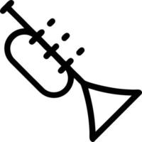 trumpet instrument icon symbol design vector image. Illustration of musical trumpet horn vector design image. EPS 10