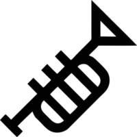 trumpet instrument icon symbol design vector image. Illustration of musical trumpet horn vector design image. EPS 10