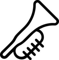 trumpet instrument icon symbol design vector image. Illustration of musical trumpet horn vector design image. EPS 10