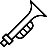 trumpet instrument icon symbol design vector image. Illustration of musical trumpet horn vector design image. EPS 10