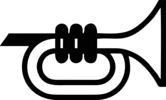 trumpet instrument icon symbol design vector image. Illustration of musical trumpet horn vector design image. EPS 10