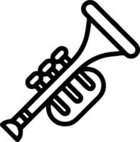 trumpet instrument icon symbol design vector image. Illustration of musical trumpet horn vector design image. EPS 10