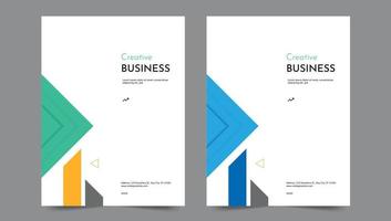 Cover template flyer design vector background