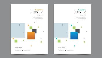 Cover template flyer design vector background