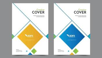 Cover template flyer design vector background