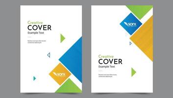 Cover template flyer design vector background